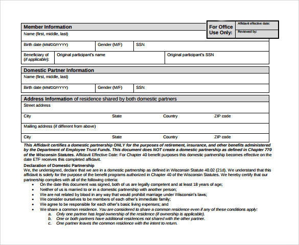 13 Domestic Partnership Agreements To Download Sample Templates