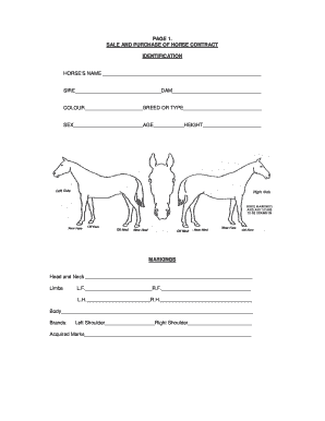 18 Printable Horse Sale Agreement Forms And Templates Fillable 