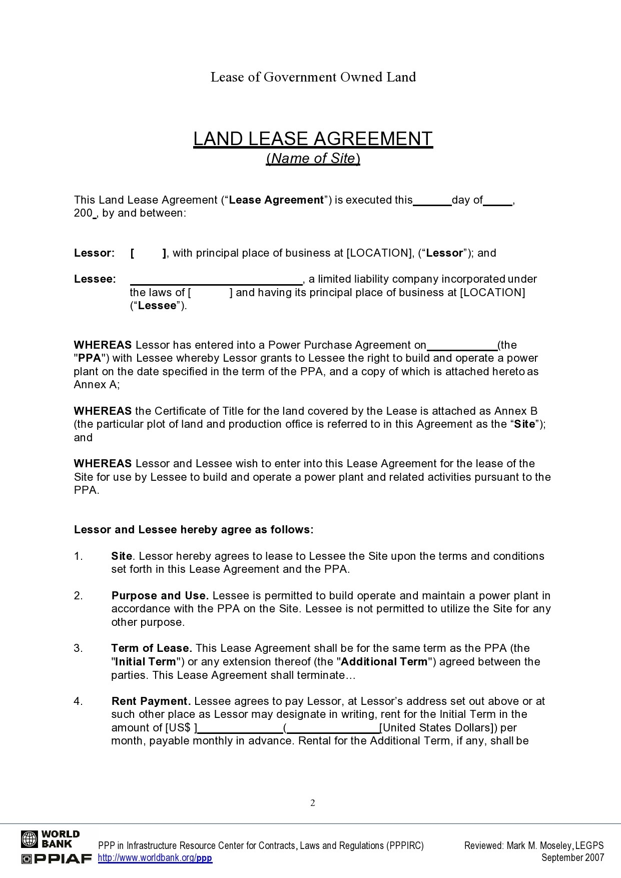 37 FREE Land Lease Agreements Word PDF TemplateLab