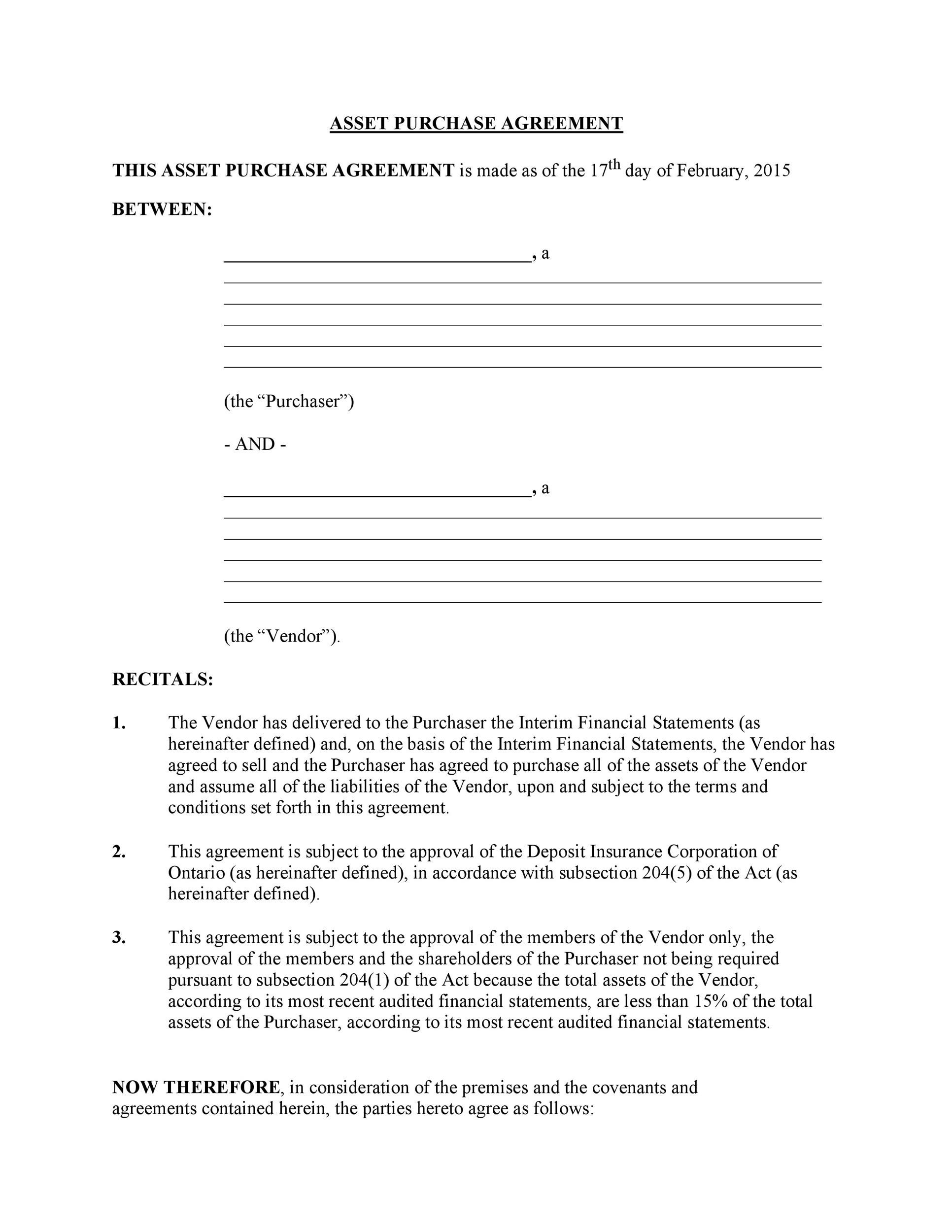 37 Simple Purchase Agreement Templates Real Estate Business 