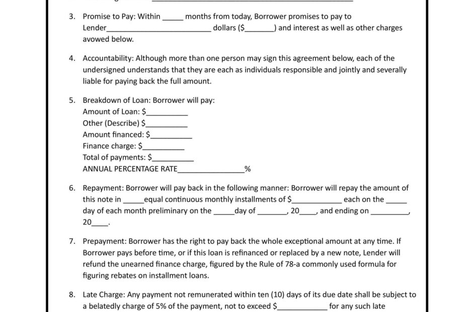 40 Free Loan Agreement Templates Word PDF TemplateLab