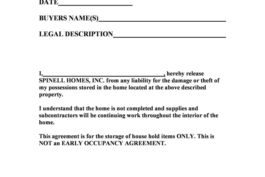 40 Hold Harmless Agreement Templates Free Template Lab