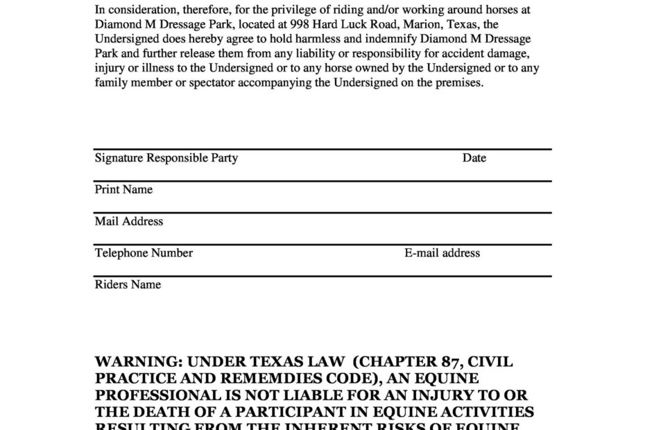 40 Hold Harmless Agreement Templates Free TemplateLab