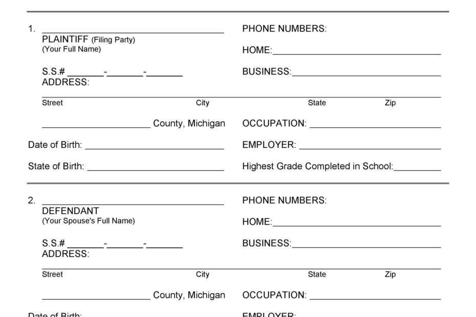 42 Printable Divorce Agreement Templates Word