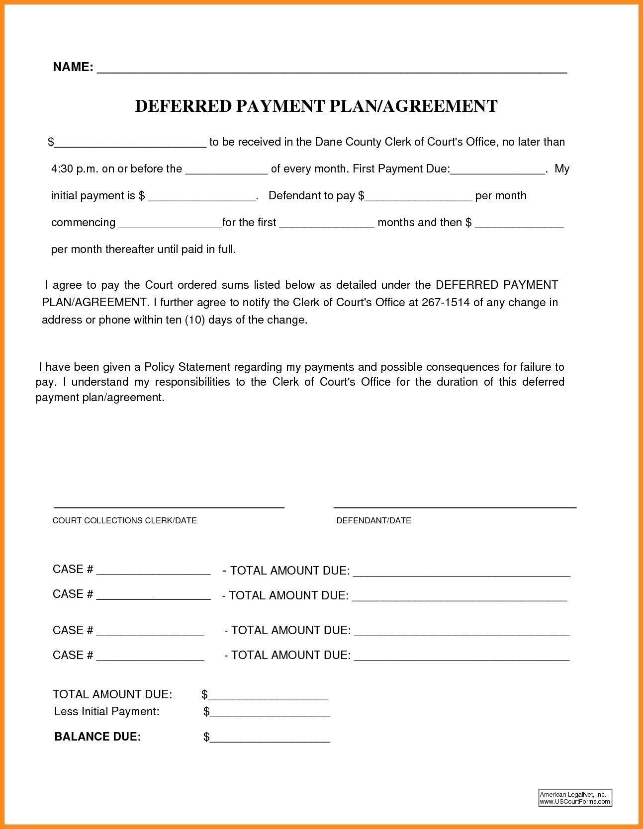 Dental Payment Plan Agreement Form PlanForms