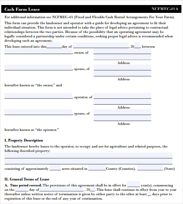 FREE 10 Pasture Lease Agreement Templates In PDF MS Word Google 