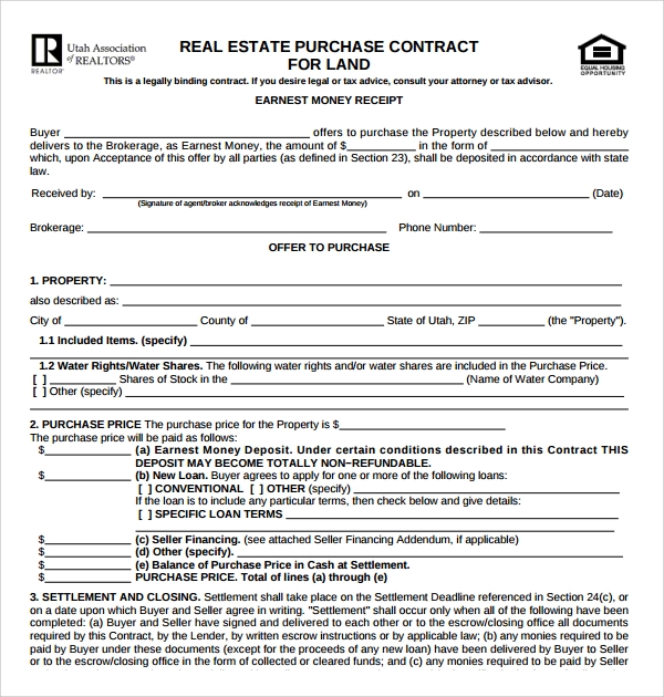 FREE 19 Sample Real Estate Purchase Agreement Templates In Google Docs 