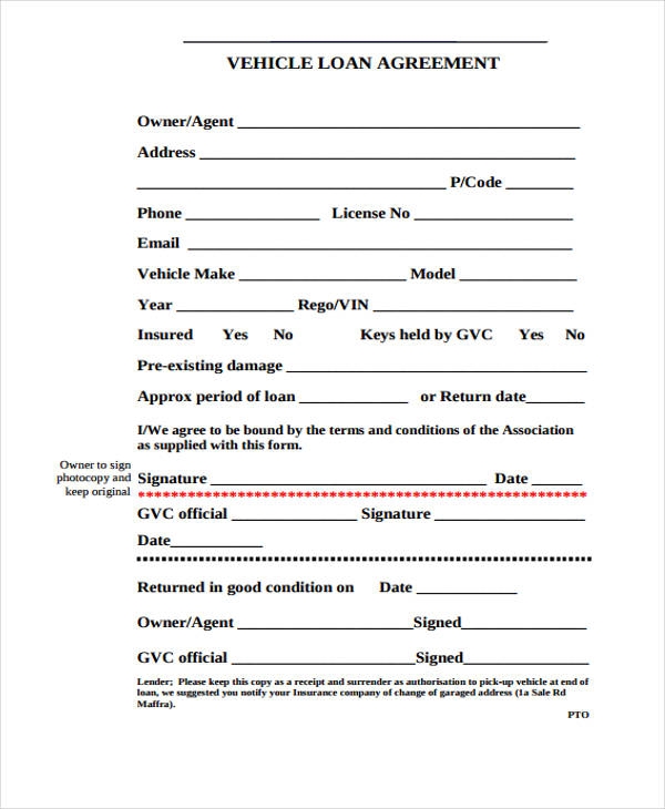 FREE 40 Printable Loan Agreement Forms In PDF MS Word