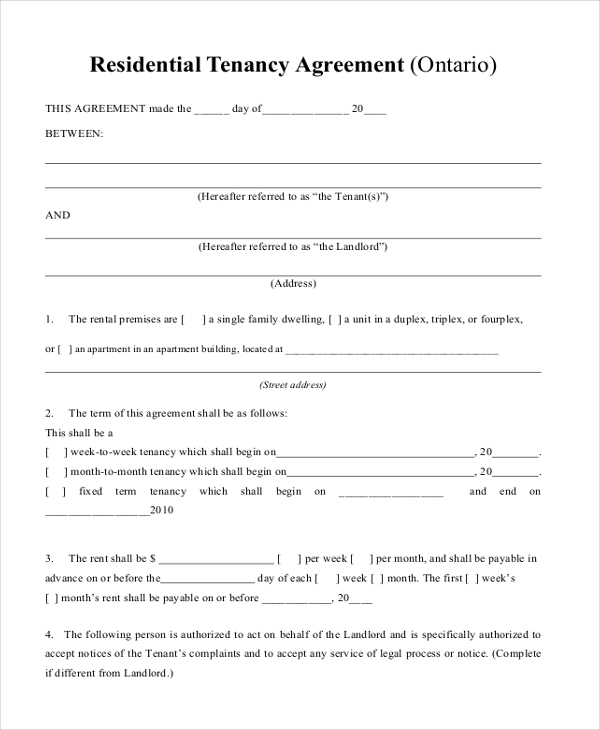 FREE 8 Sample House Lease Agreement Forms In PDF MS Word