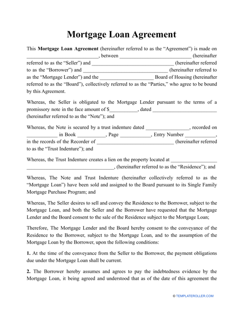 Free Loan Agreement Templates Customize Download Print PDF 