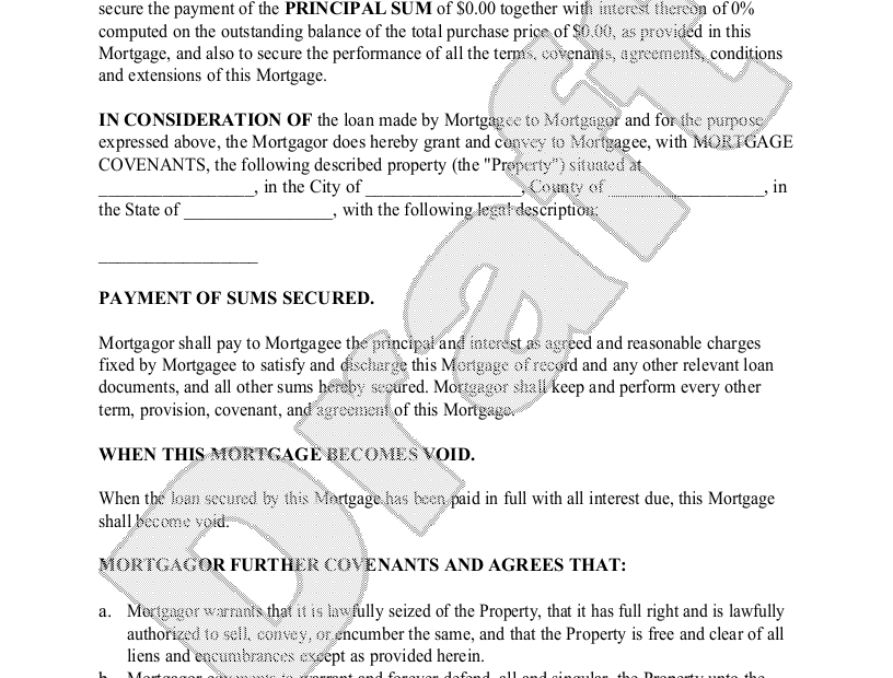 Free Mortgage Agreement Template FAQs Rocket Lawyer