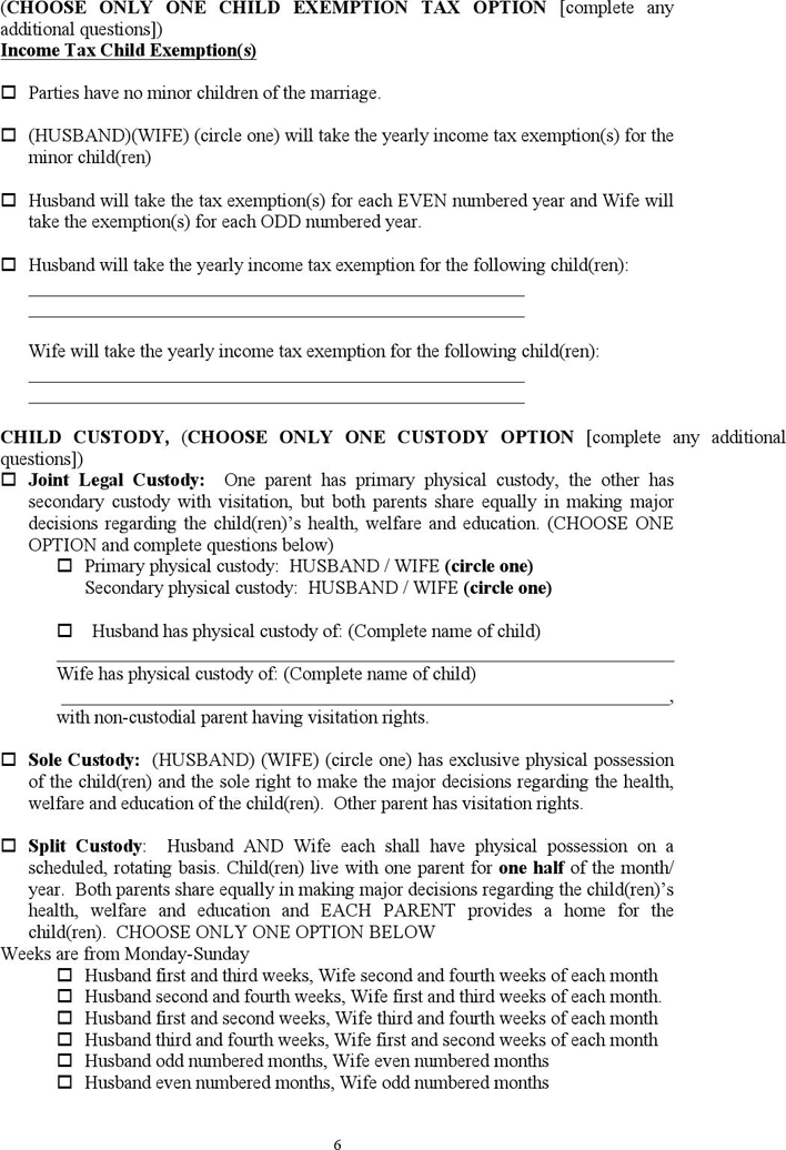 Free North Carolina Separation Agreement Template Doc 79KB 7 Page 