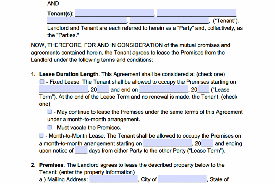 Free Oregon Standard Residential Lease Agreement Template PDF WORD