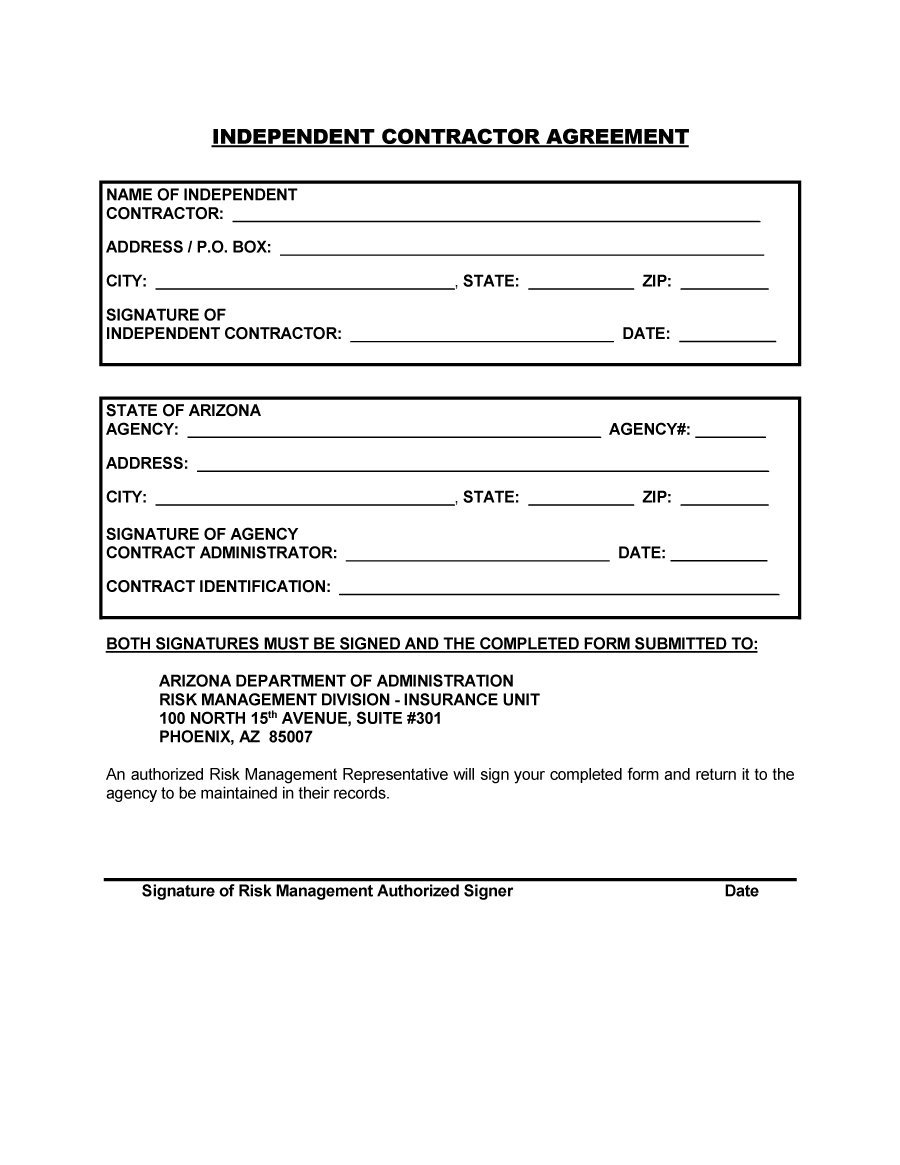 Free Printable Contract Forms Printable Templates Free