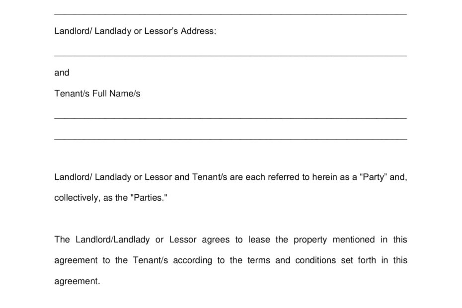 Free Printable Month to Month Rental Agreement Templates PDF