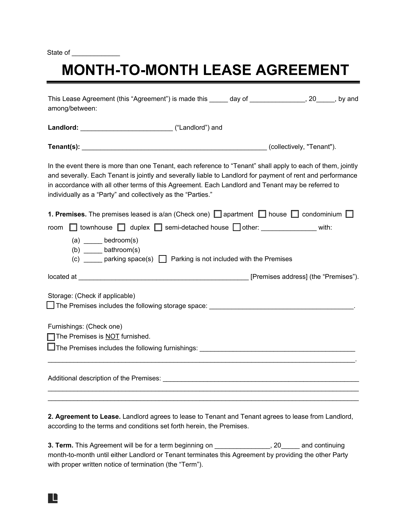 Free Rental Agreement Template
