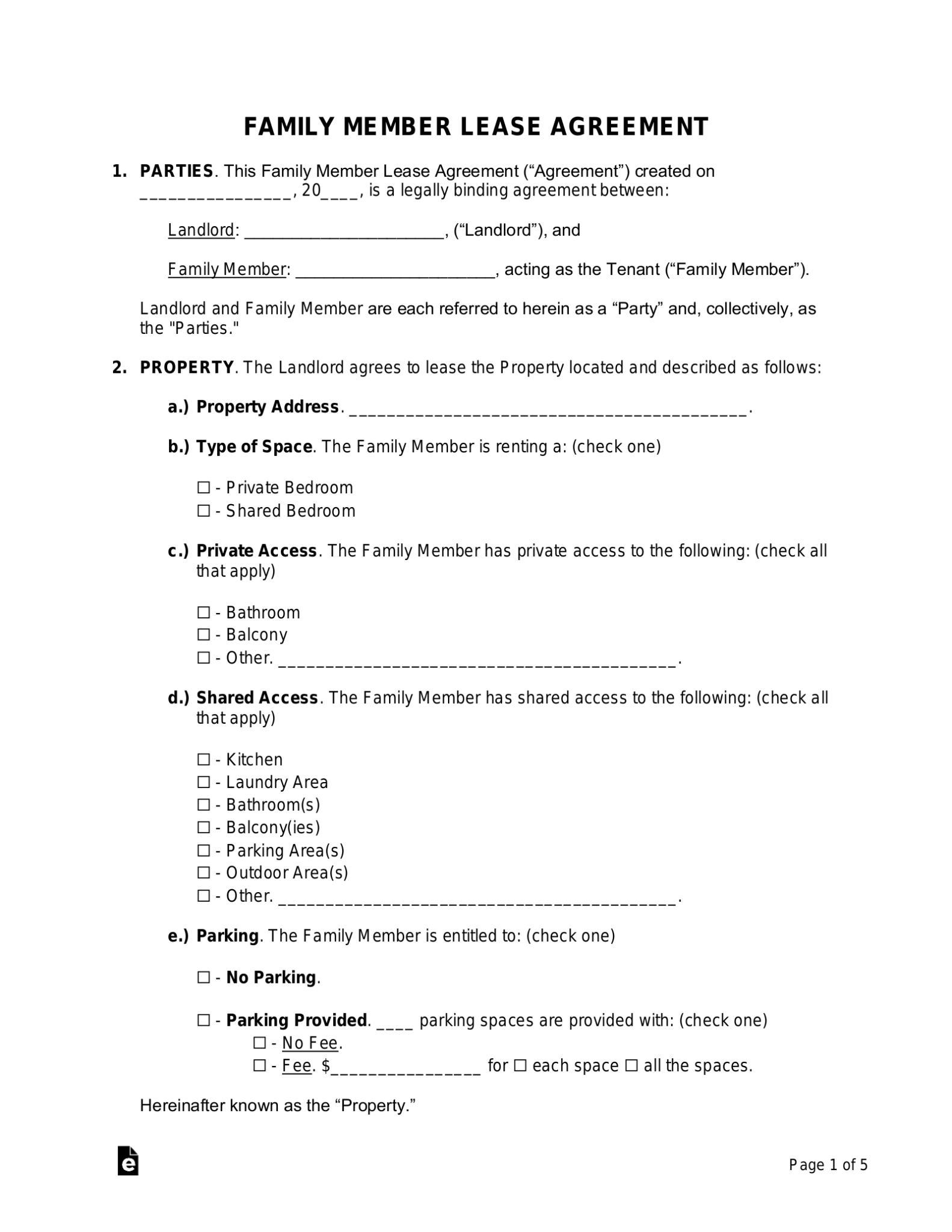 Free Rental Lease Agreement Templates 15 PDF Word EForms