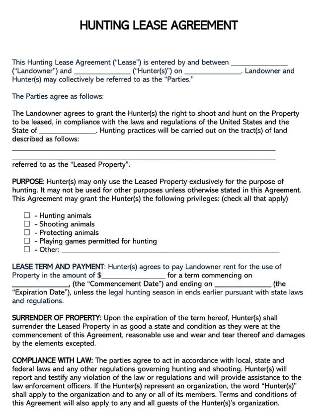 Free Rental Lease Agreements Forms by State Word PDF