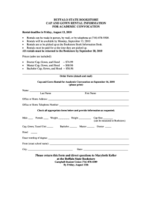 Gown Rental Contract Sample Fill Online Printable Fillable Blank