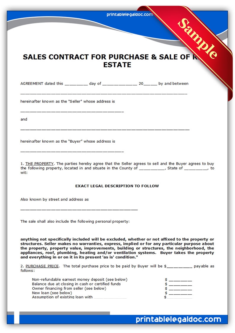 Land Sale Agreement Template