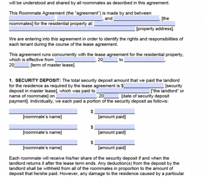 Printable Free Spanish Rental Agreement Template Printable Word Searches