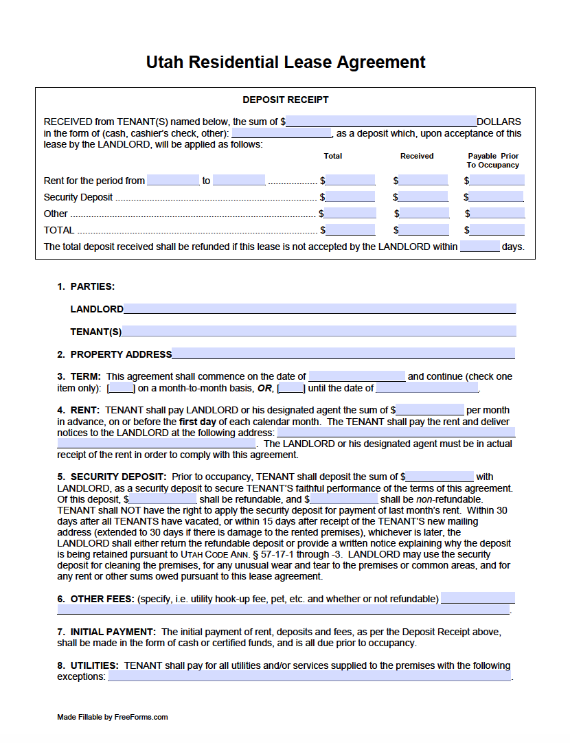 Printable Free Spanish Rental Agreement Template