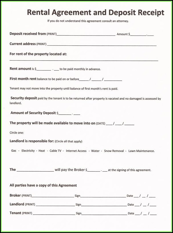 Printable Spanish Rental Application