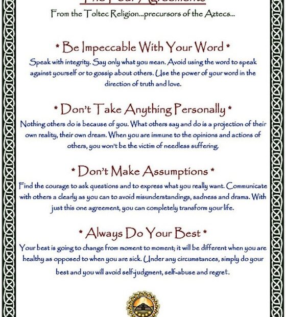 Printable The Four Agreements Worksheets
