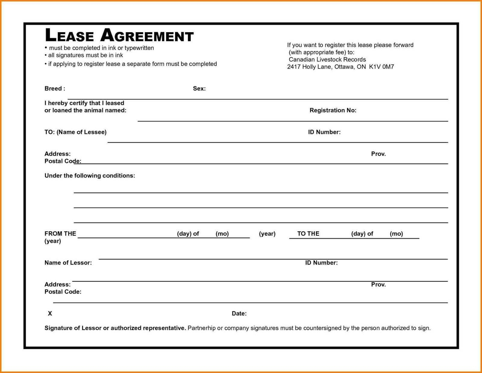 Rental Agreement Forms Free Printable Printable Forms Free Online