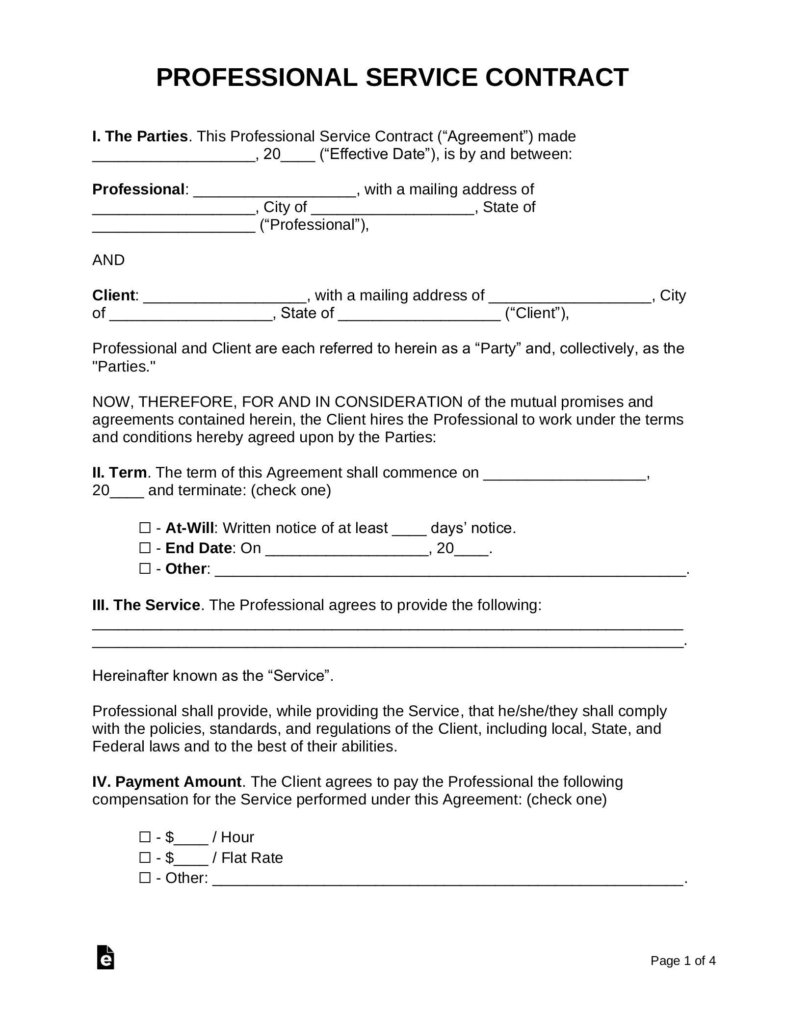 Service Agreement Template Agreement Templates Free Word Templates