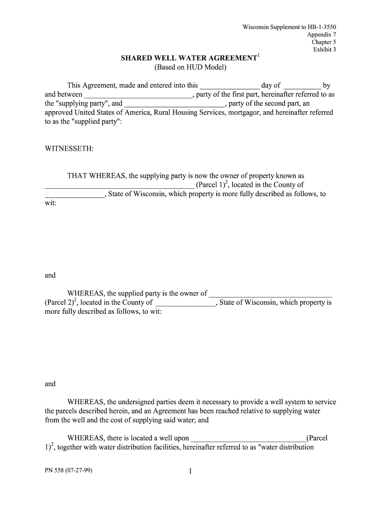 Shared Well Agreement Template Fill Out Sign Online DocHub