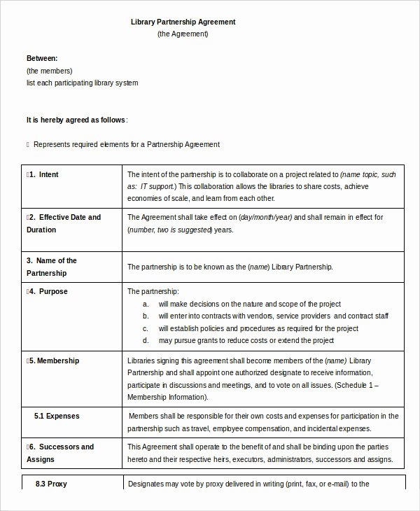 Shared Well Agreement Template