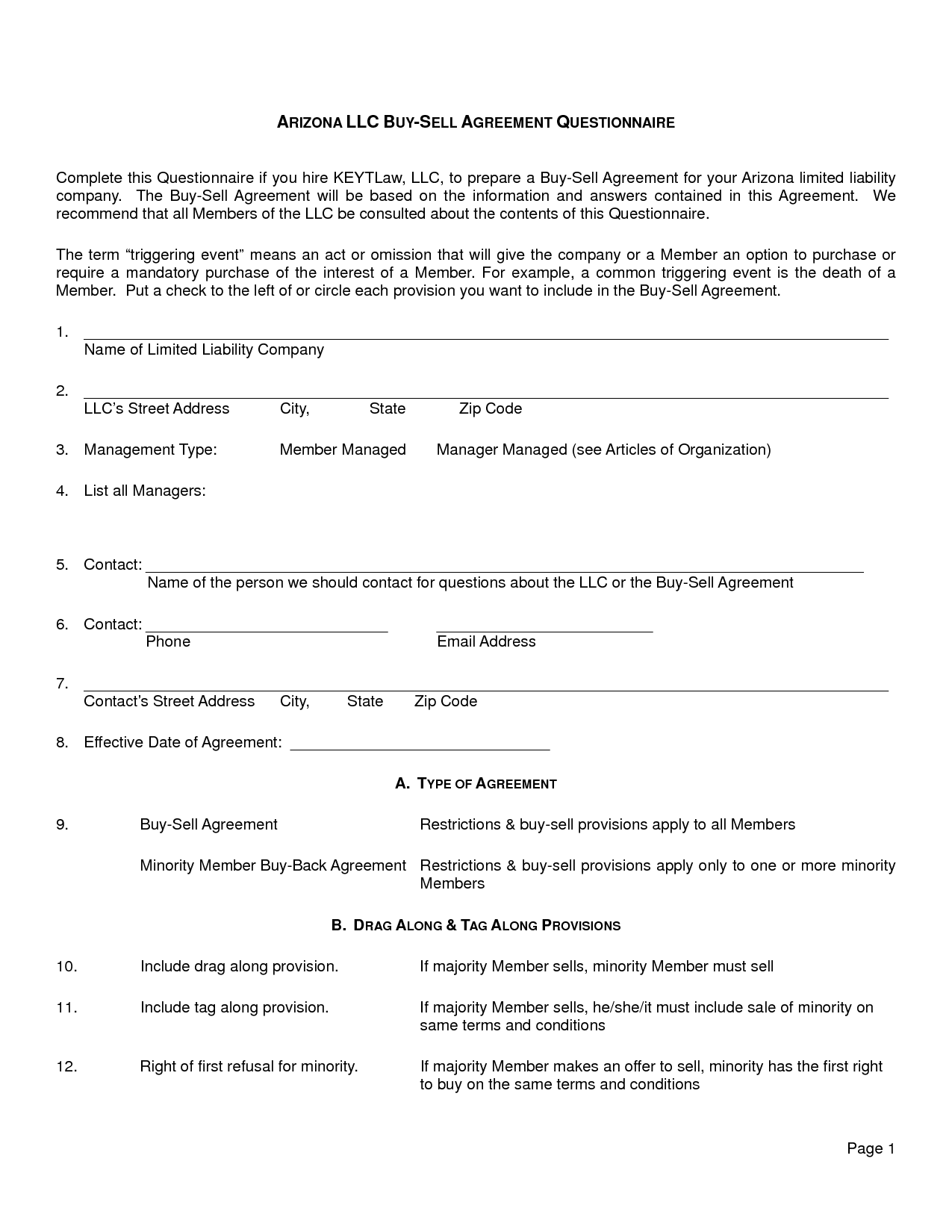 Simple Buy Sell Agreement Free Printable Documents