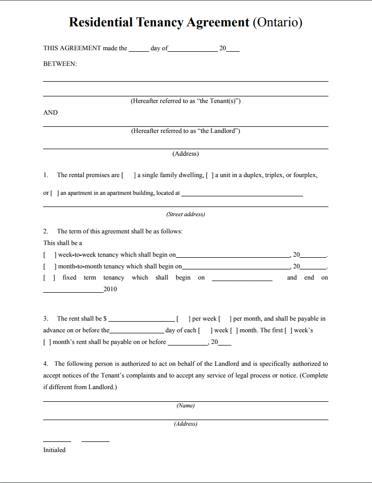Tenancy Agreement Templates Free Download Edit Print And Sign
